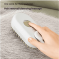 Charger l'image dans la visionneuse de la galerie, PurePet 3-in-1 Electric Pet Brush De-Shedding Self-Cleaning Black by For Animals, With Love
