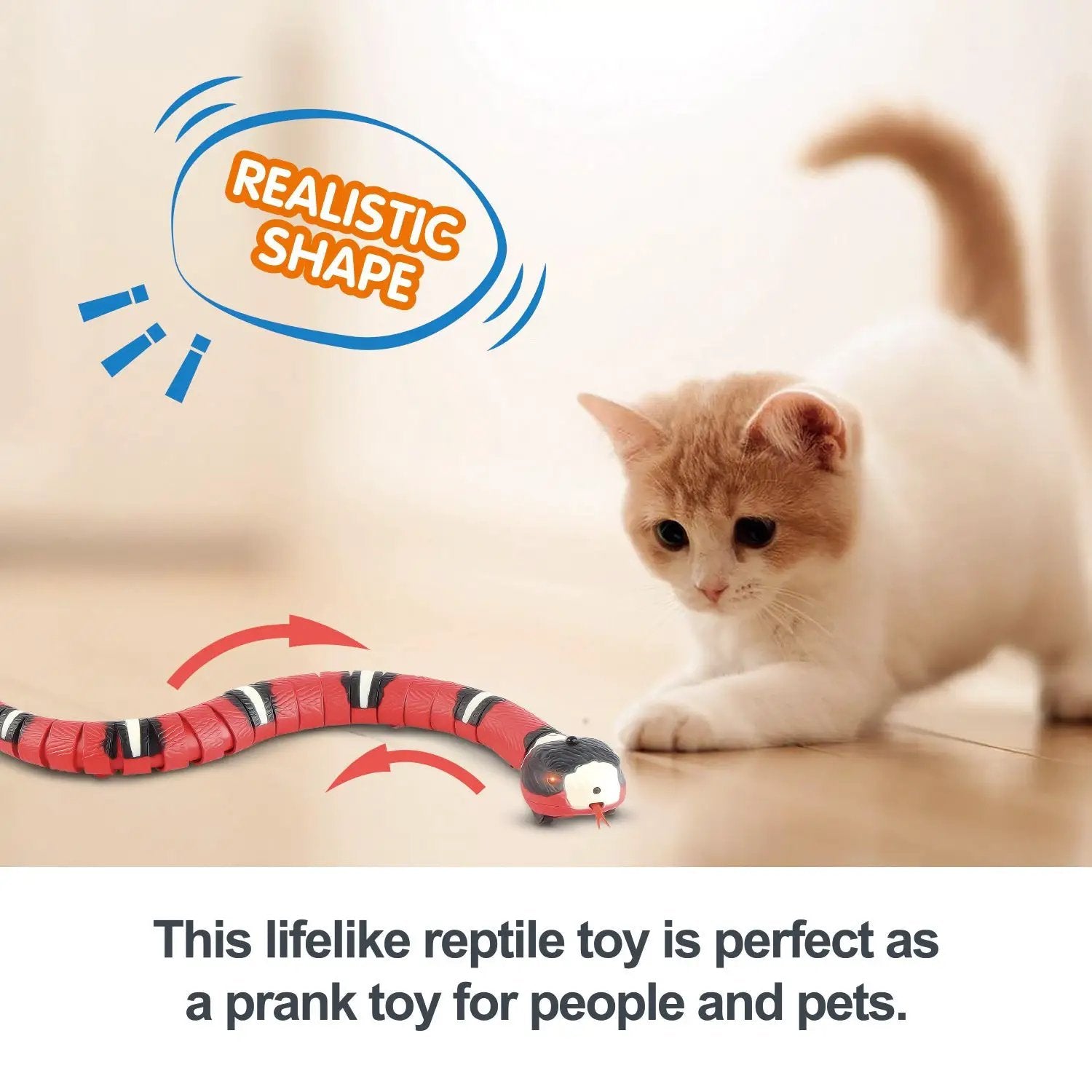 Smart Sensing Snake Cat Toy Automatic USB Rechargeable Teaser by Sell My Stuff