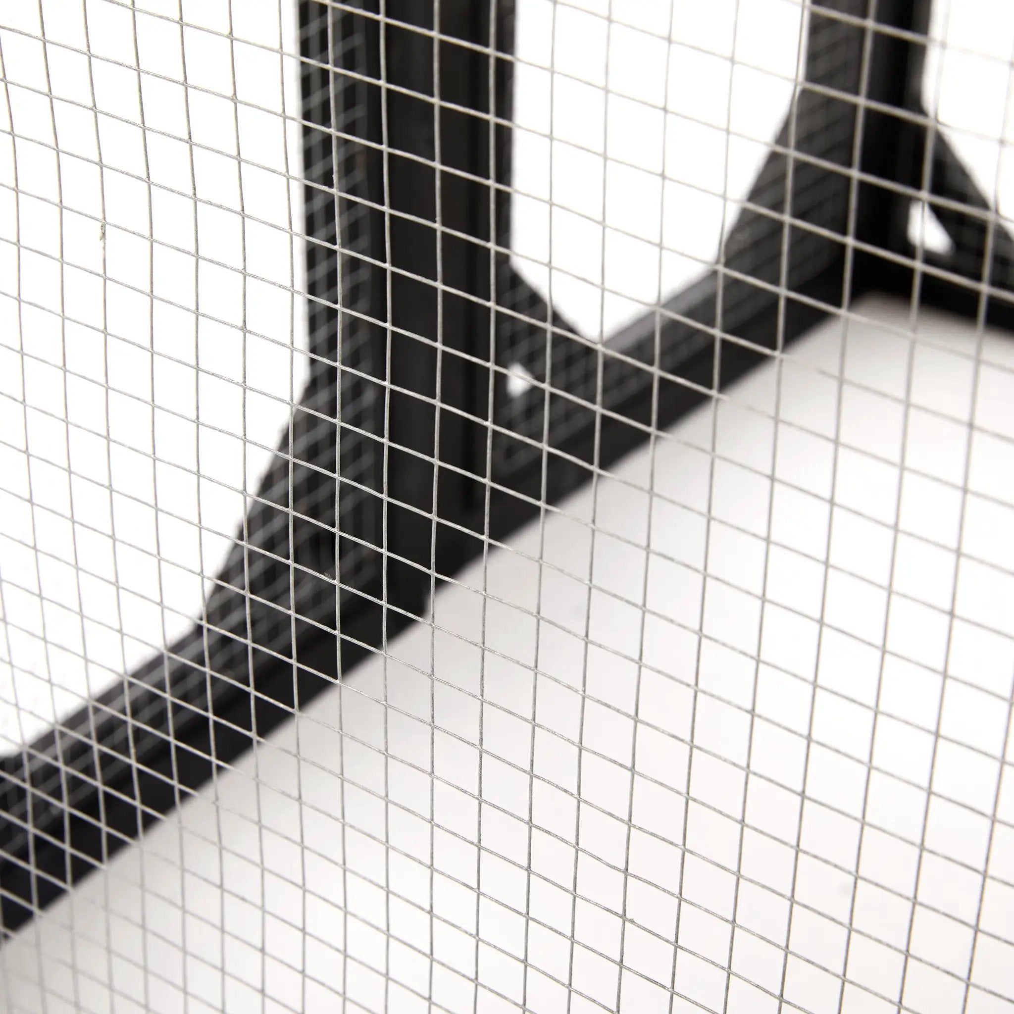 Outdoor cat enclosure wire mesh panels in black and brown