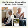 Load image into Gallery viewer, Bird Feeder Camera WiFi Smart AI Motion Detection 1080P 1.5L by Wags & Whiskers Pet Supply
