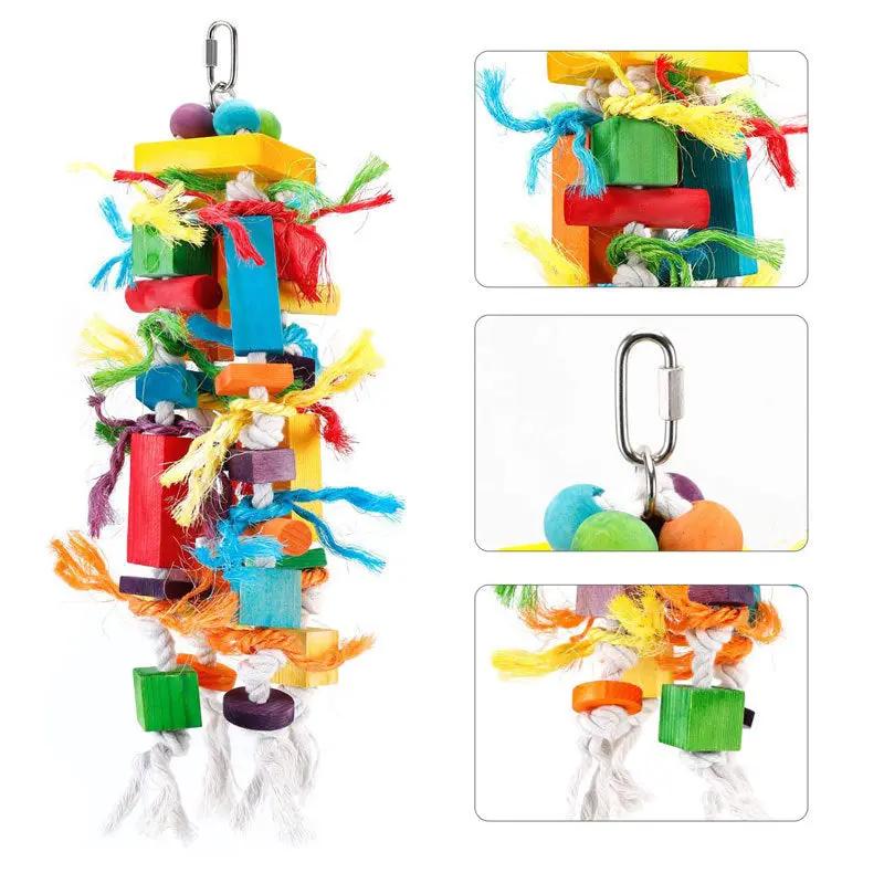 Premium Wooden Parrot Nibbling Toy For Medium And Large Birds Natural Durable Chew Stick by Sell My Stuff
