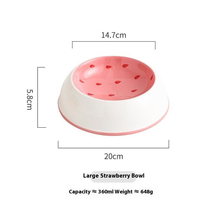 Large strawberry bowl dimension chart