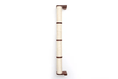 Charger l'image dans la visionneuse de la galerie, Wall Mounted Cat Climbing Pole - Sisal by Catastrophic Creations; cat scratcher with brown wood brackets

