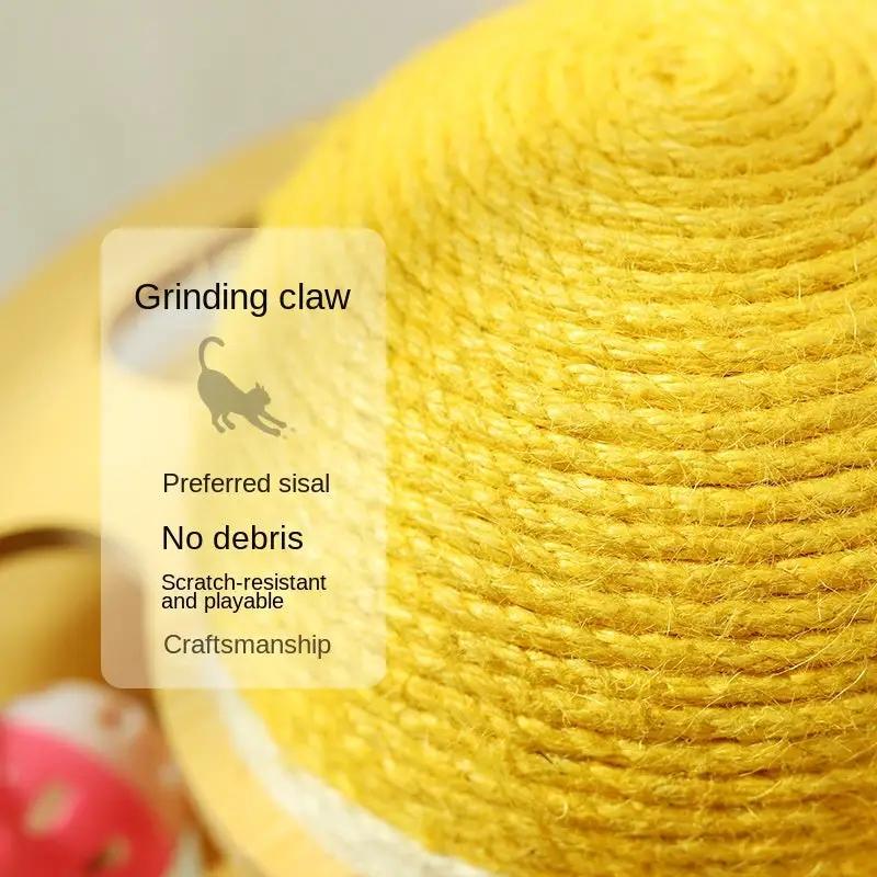 Premium Sisal Cat Scratcher Ball Interactive Hanging Toy For Home by Pet Zen
