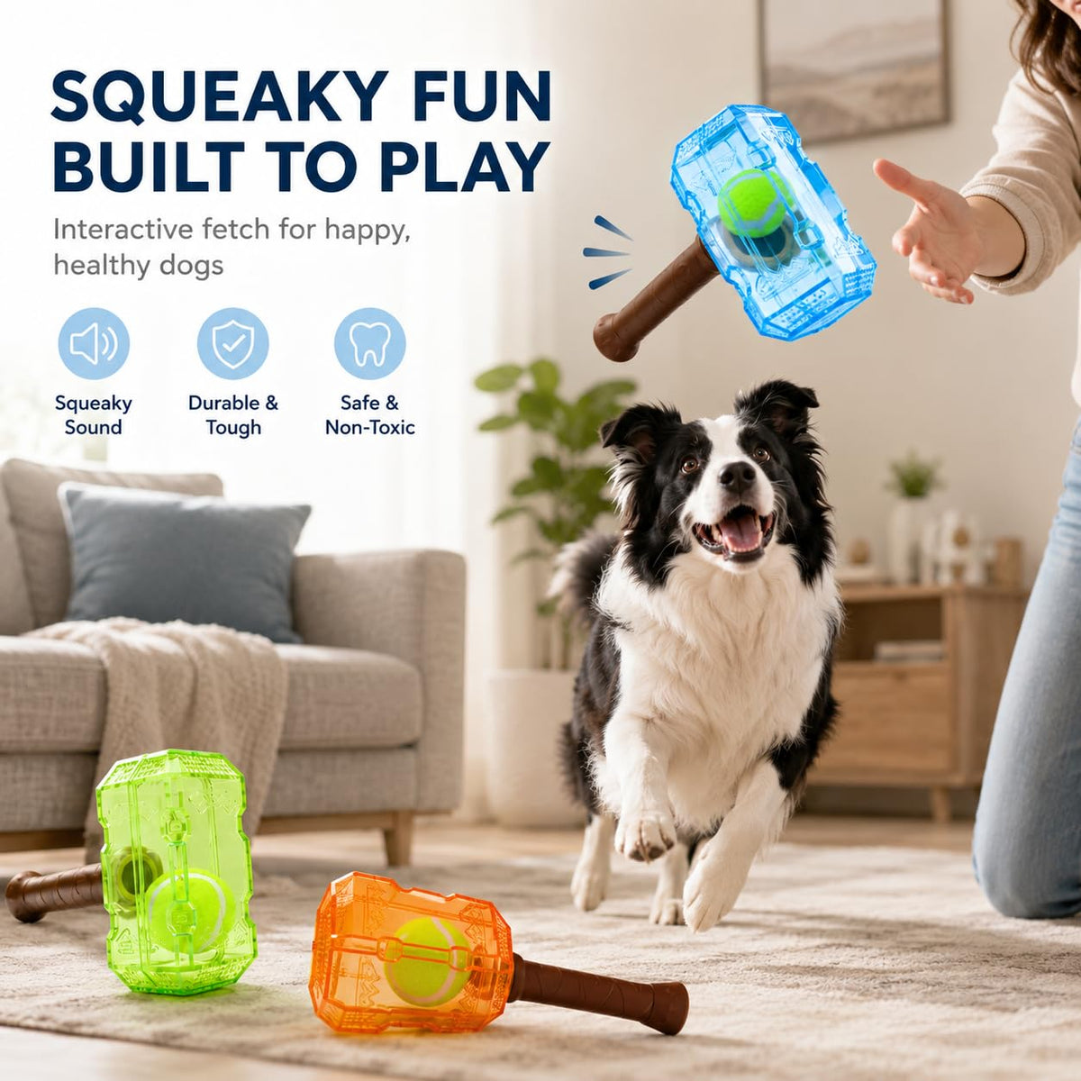Supplier squeaker and interactive-play graphic