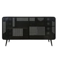 Load image into Gallery viewer, Modern Spacious Cat House Black + Brown by HouseOfZazla
