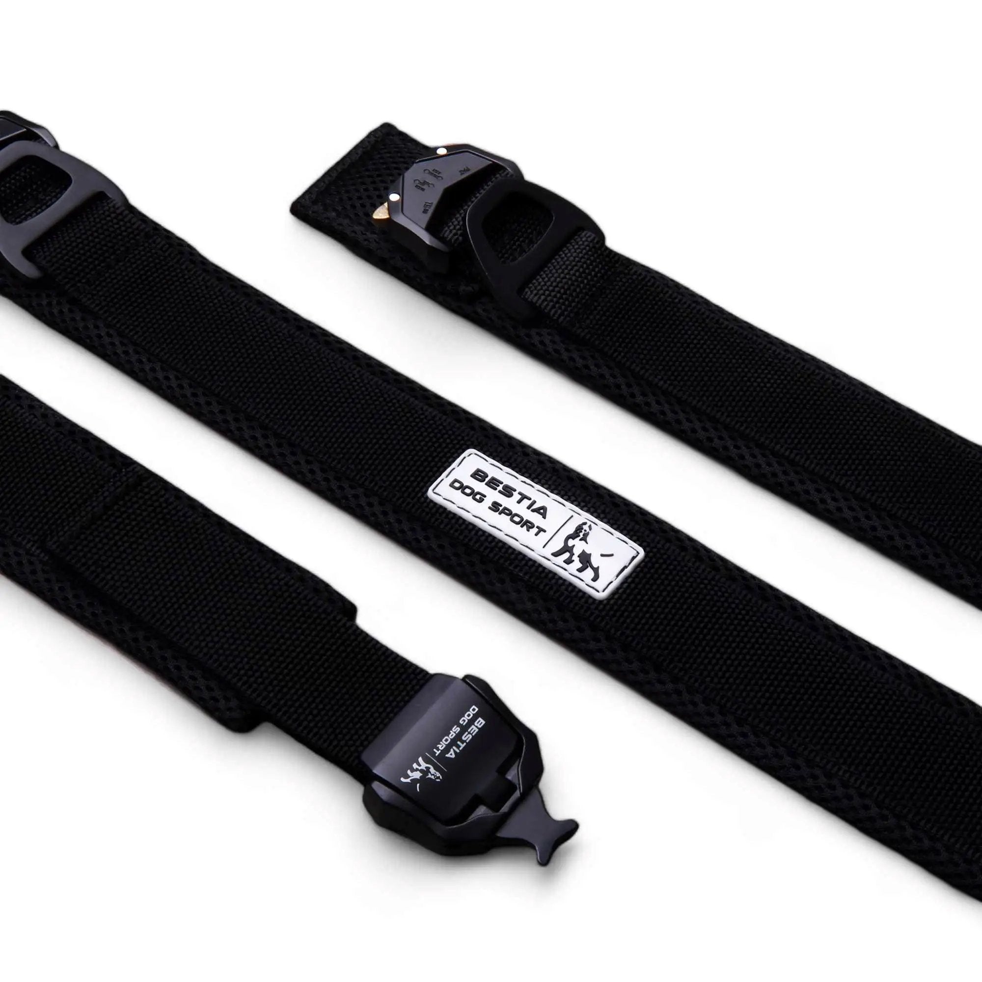BESTIA DOG SPORT FAST RELEASE COLLAR BLACK - Pet Collars & Harnesses from Bestia Dog Sport