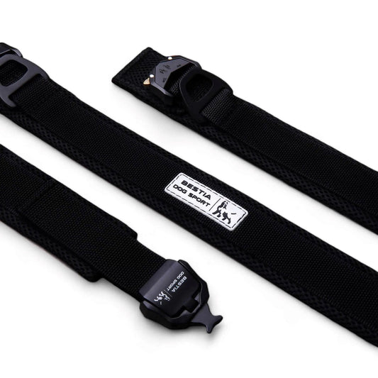 BESTIA DOG SPORT FAST RELEASE COLLAR BLACK - Pet Collars & Harnesses from Bestia Dog Sport