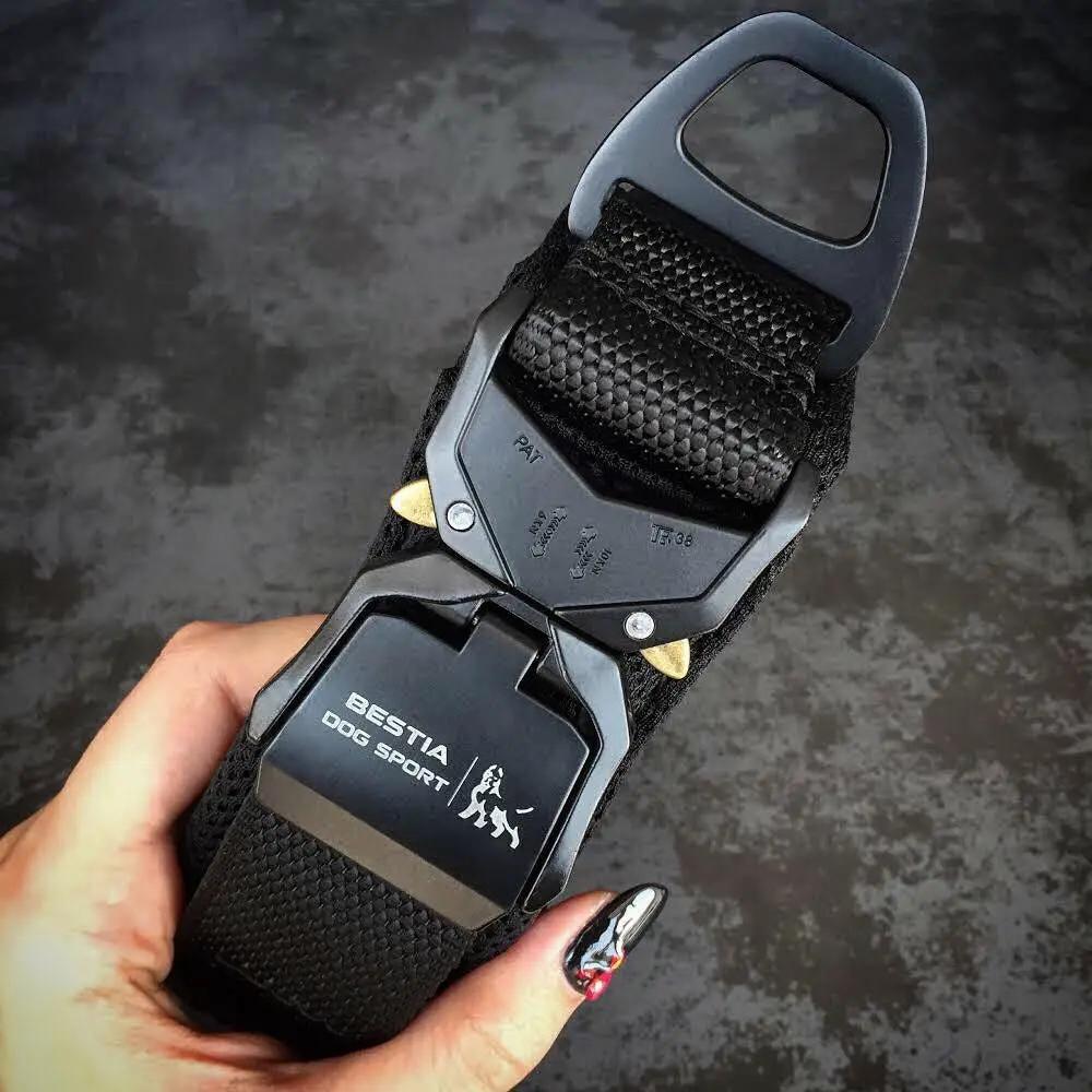 BESTIA DOG SPORT FAST RELEASE COLLAR BLACK - Pet Collars & Harnesses from Bestia Dog Sport