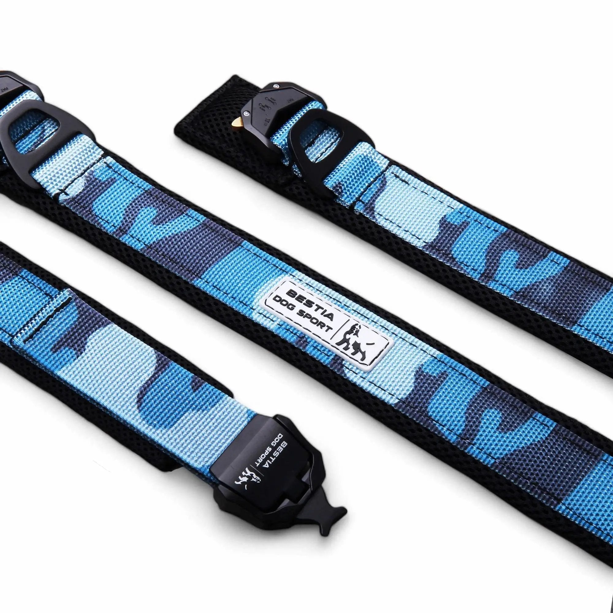 BESTIA DOG SPORT FAST RELEASE COLLAR BLUE - Pet Collars & Harnesses from Bestia Dog Sport