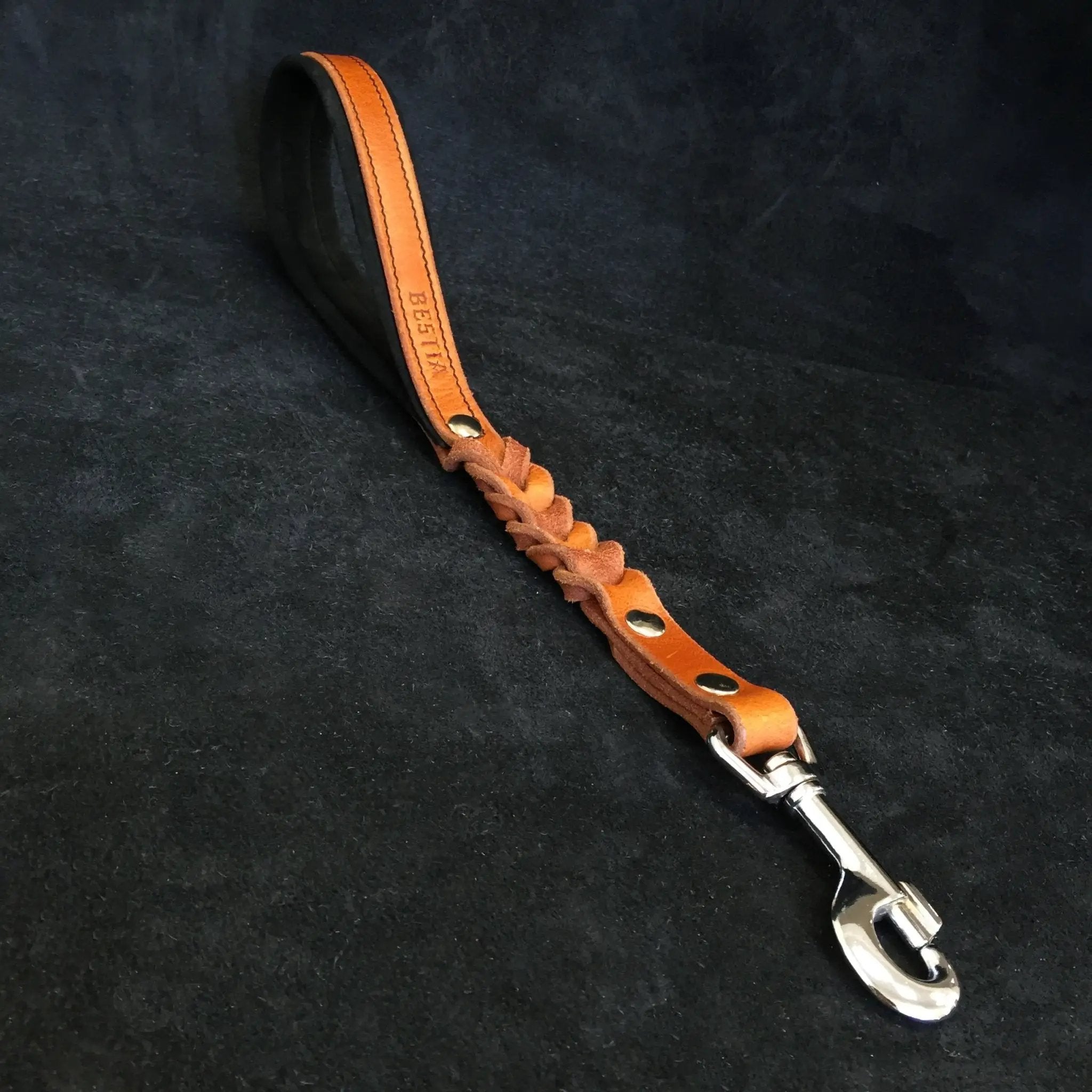 BESTIA DOG SPORT Short "Control" Lead Brown - Pet Leashes from Bestia Dog Sport