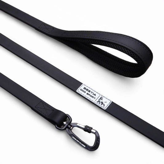 Bestia Ultra Heavy Duty Tactical Dog Leash 5 Feet Padded Handle Screw Lock Carabiner 880 Pounds Capacity by Bestia Dog Sport