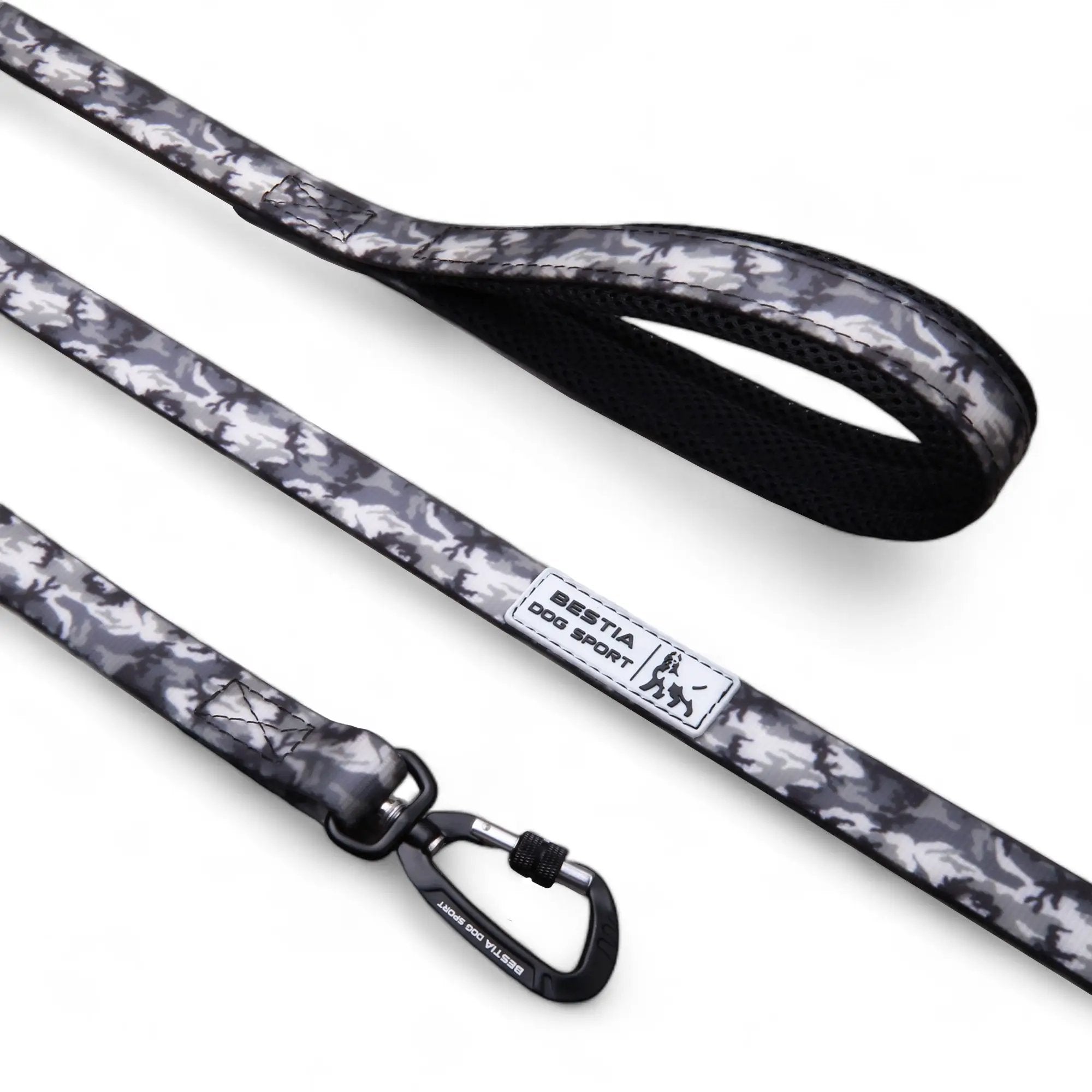 Bestia Ultra Heavy Duty Tactical Dog Leash 5 Feet Padded Handle Screw Lock Carabiner 880 Pounds Capacity by Bestia Dog Sport