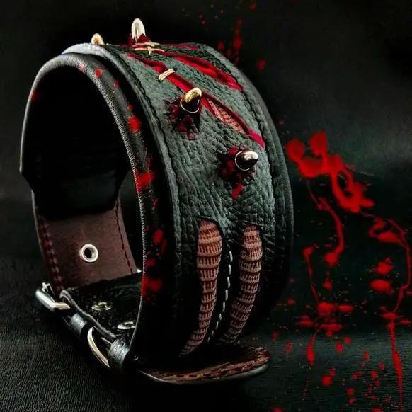The "Haunted'' collar LIMITED - Pet Collars & Harnesses from Bestia Dog Gear