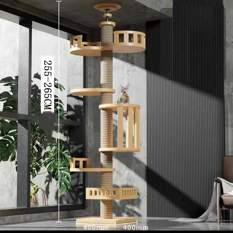 Solid Wood Column Cat Climbing Frame Modular Multi Level Tower by Sell My Stuff