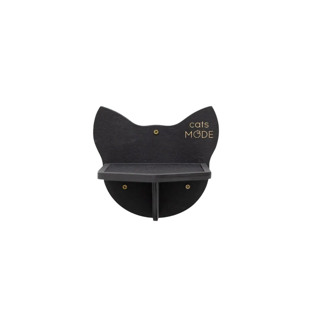 Enjoy The Wood Premium Solid Black Modular Wooden Cat Step Units by Enjoy The Wood