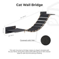 Carica l'immagine nel visualizzatore della galleria, White Wall Mounted Cat Bridge Walkway 48 Inch Vertical Enrichment by Enjoy The Wood
