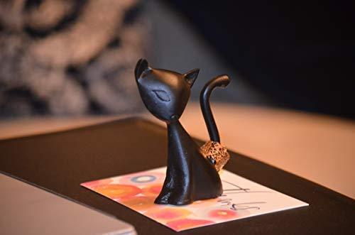 Vibhsa Cat Ring Holder, Black