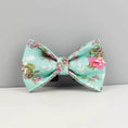Load image into Gallery viewer, Blue Blossom Floral Harness Lead Set 3 Piece Kit With Removable Bow by DDPaws
