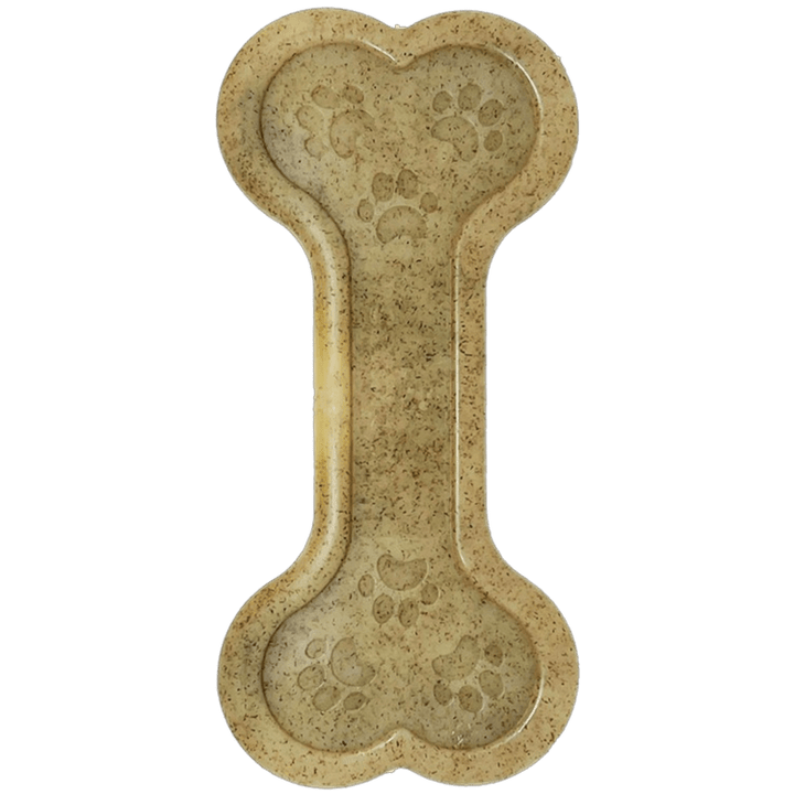 SodaPup Bone eChew nylon dog chew toy in brown, view 2
