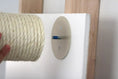 Carica l'immagine nel visualizzatore della galleria, Floating Cat Step for Wall cat scratcher by Catastrophic Creations; beige sisal rope post on wall.
