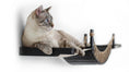 Charger l'image dans la visionneuse de la galerie, Cat Bridge by Catastrophic Creations: Double Cat Hammock and Climbing Bridge in black.
