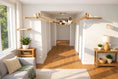 Gallery viewerに画像を読み込む, Cat Wall Bridge and Shelf Set by Catastrophic Creations, wooden rope-bridged cat bridge with wall shelves.
