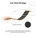 Carica l'immagine nel visualizzatore della galleria, Enjoy The Wood Cat Wall Bridge Premium Wooden Vertical Feline Pathway by Enjoy The Wood
