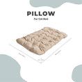Load image into Gallery viewer, Enjoy The Wood Cat Sleeping Pillow Brown Quiet Cozy Rest Bed by Enjoy The Wood
