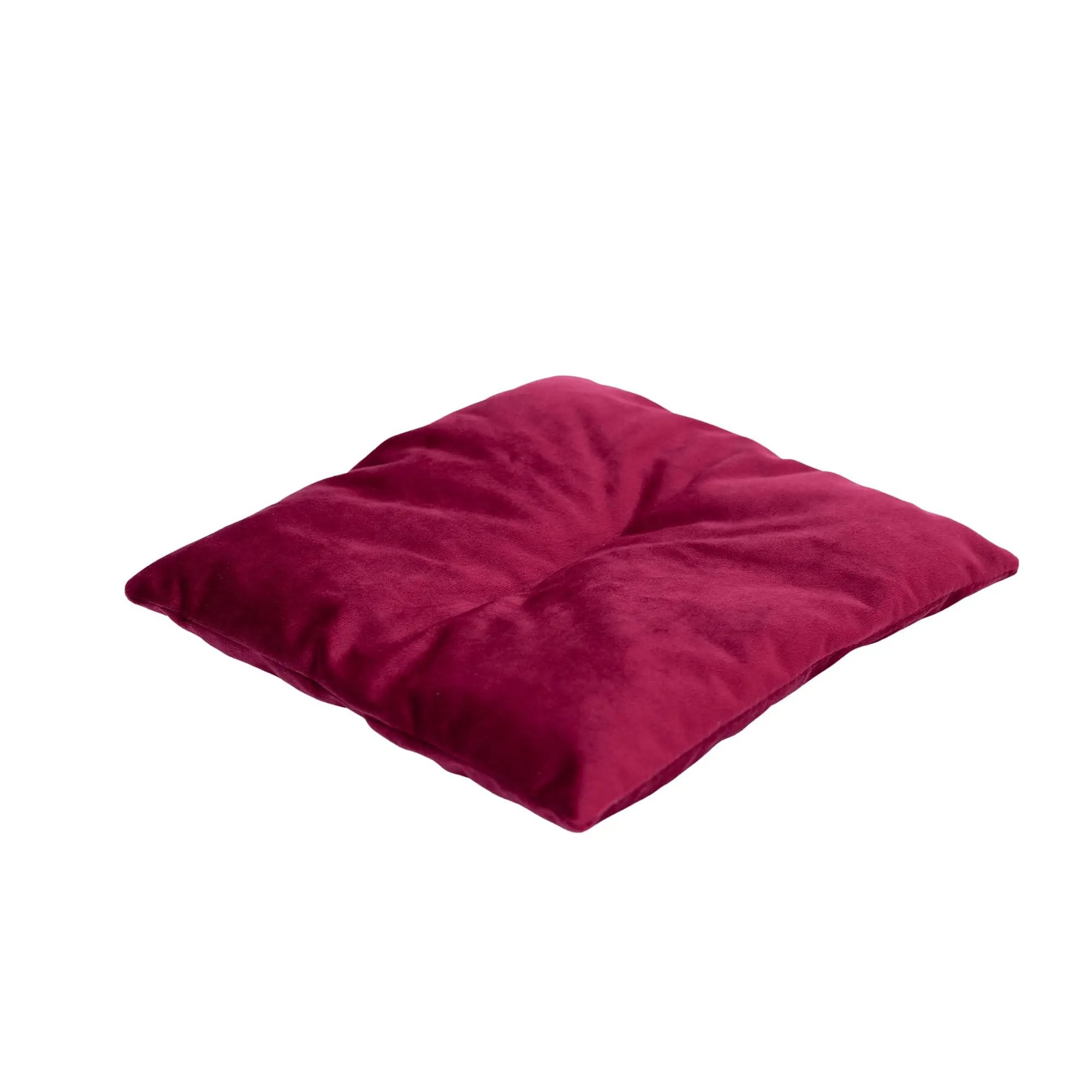 Enjoy The Wood Burgundy Velvet Cat Cushion Pillow For Hexagon Shelves Or Standalone Floor Window Pet Nesting Bed by Enjoy The Wood