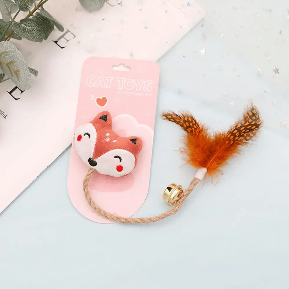 Funny Cat Brand Feather Toy With Bell by For Animals, With Love