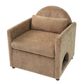 Load image into Gallery viewer, Coffee pet friendly accent chair by Home Furnishers with textured fabric
