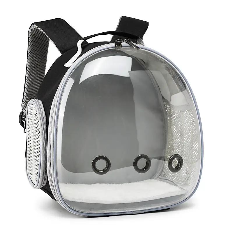 Transparent Small Animal Pet Backpack Carrier For Hamsters Guinea Pigs With Clear Bubble Window Travel Bag Case by Pet Zen