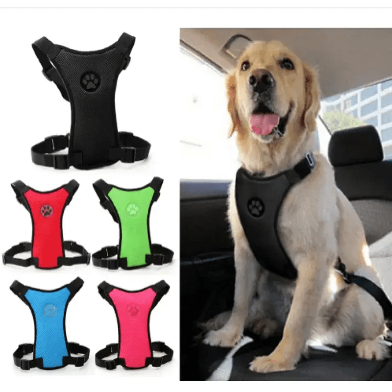 Dog Supplies Breathable Mesh Chest Strap Car Safety Harness Vest by For Animals, With Love