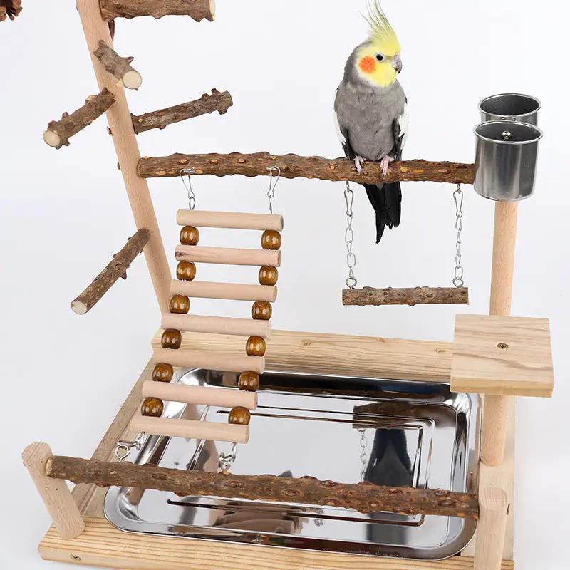 Sichuan Pepper Parrot Climbing Training Platform Natural Solid Wood Frame Set With Size 37 26 45 by Sell My Stuff
