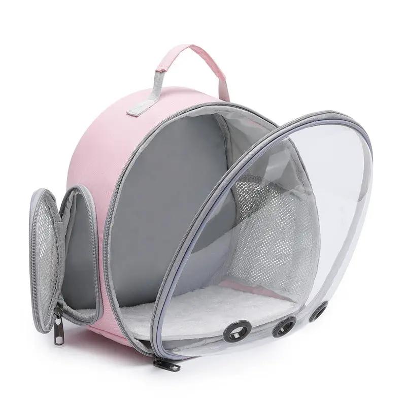 Transparent Small Animal Pet Backpack Carrier For Hamsters Guinea Pigs With Clear Bubble Window Travel Bag Case by Pet Zen