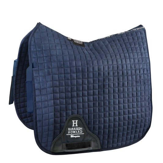 Harrison Howard Equestrian Saddle Pad Horse Riding Pad Saddle Pad Dressage - Navy - from For Animals, With Love