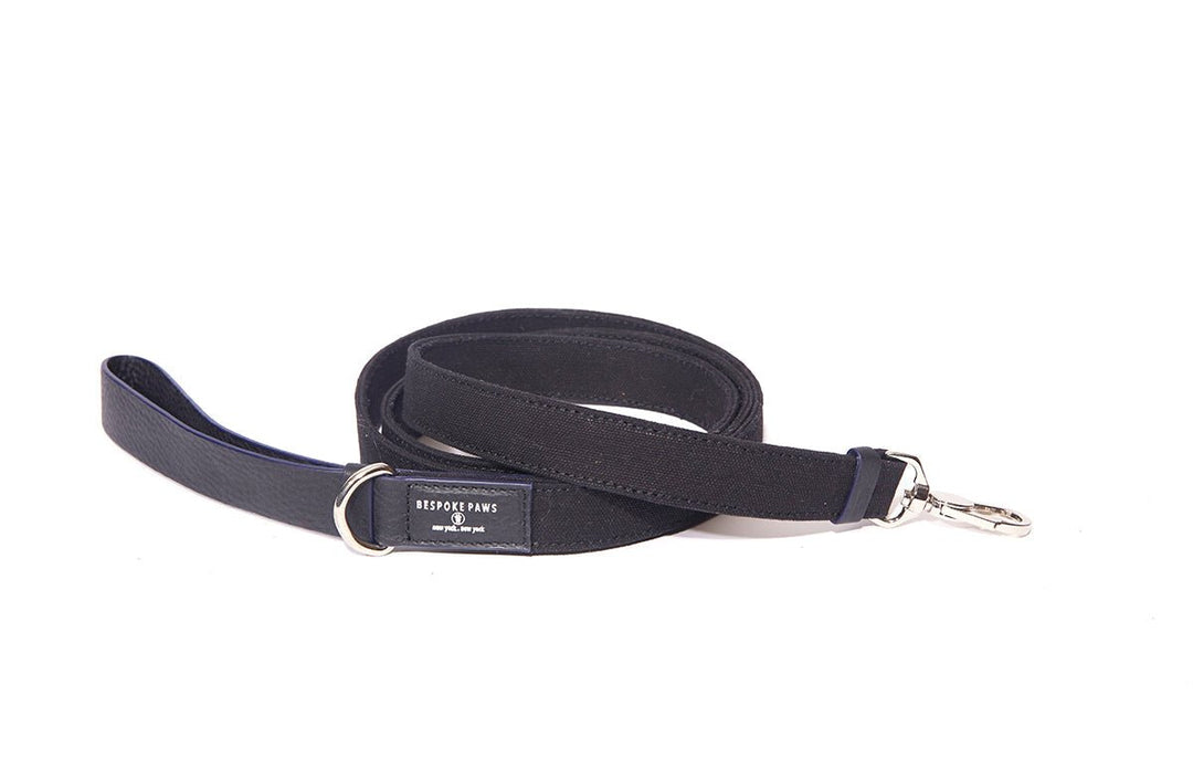 Bespoke Paws Canvas &amp; Leather Dog Leash, Large