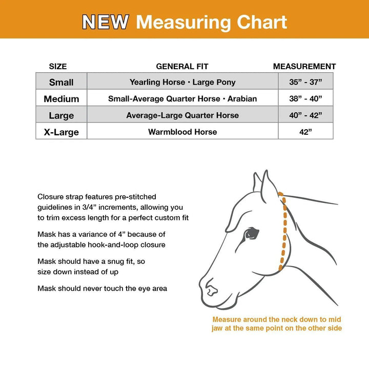 Cashel Econo Fly Mask Without Ears, Gold