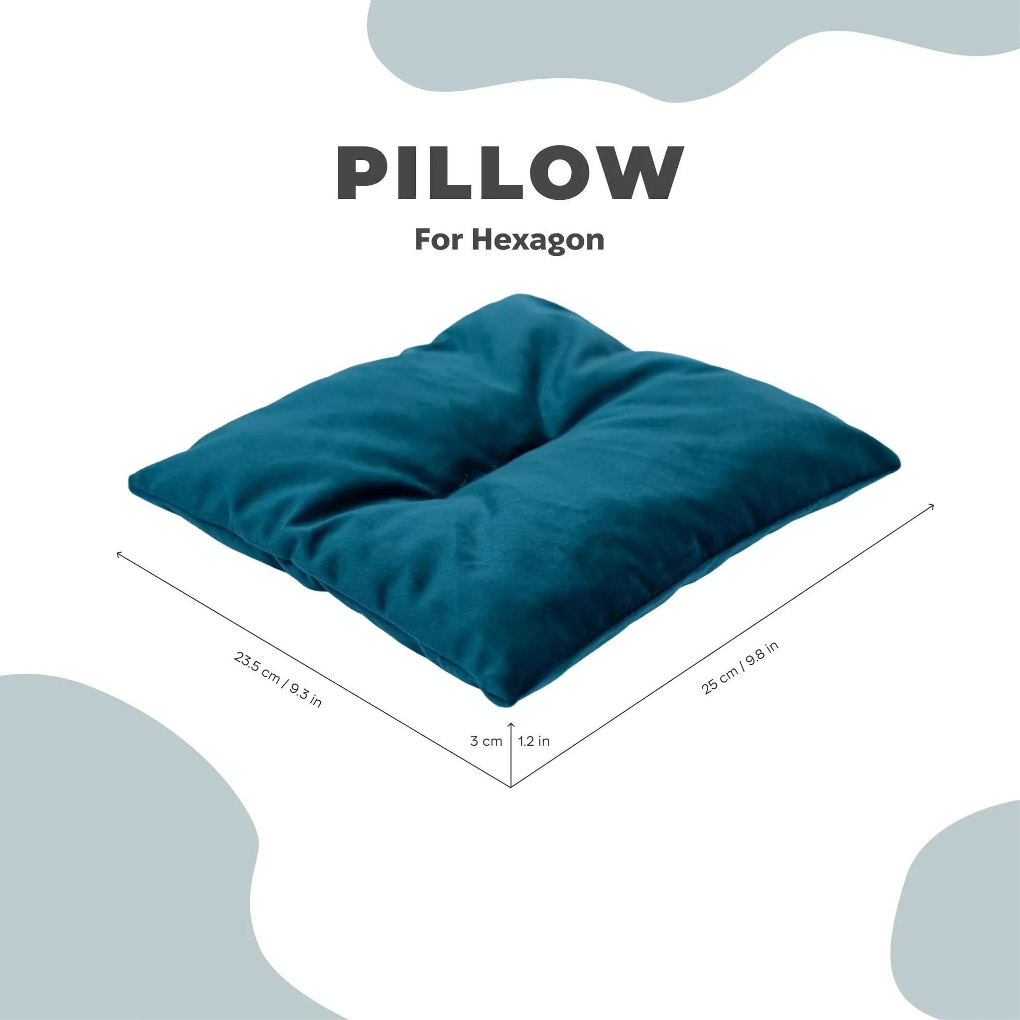 Cat Cushion Pillow Emerald Modular Designed For Wood Hexagon Shelves by Enjoy The Wood