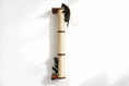 Charger l'image dans la visionneuse de la galerie, Wall Mounted Cat Climbing Pole, sisal-wrapped with wood mounts; two kittens climbing.
