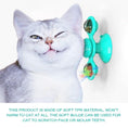 Load image into Gallery viewer, STEVVEX Interactive LED Windmill Cat Toy With Catnip Suction Base by Stevvex
