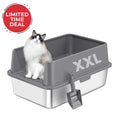 Gallery viewerに画像を読み込む, XXL 304 Stainless Steel Cat Litter Box by 4FurBaby
