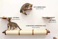 Load image into Gallery viewer, Cat Climbing Shelf system by Catastrophic Creations, English Chestnut, 4-piece cat steps & ramps
