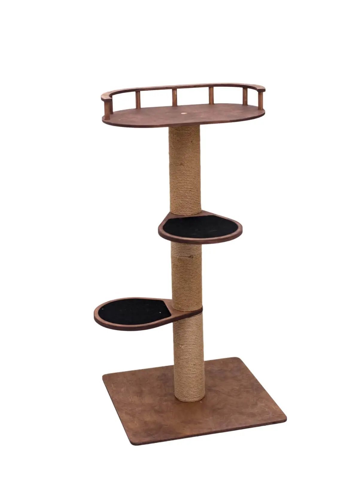 WoodCraft Wooden Cat Tree With Natural Plywood And Durable Twine Wrapping For Indoor Pets by Enjoy The Wood