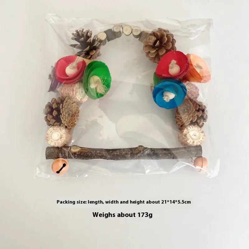 Premium Natural Wood Parrot Swing Claw Toy Pine Nut Grinding Tool by Sell My Stuff