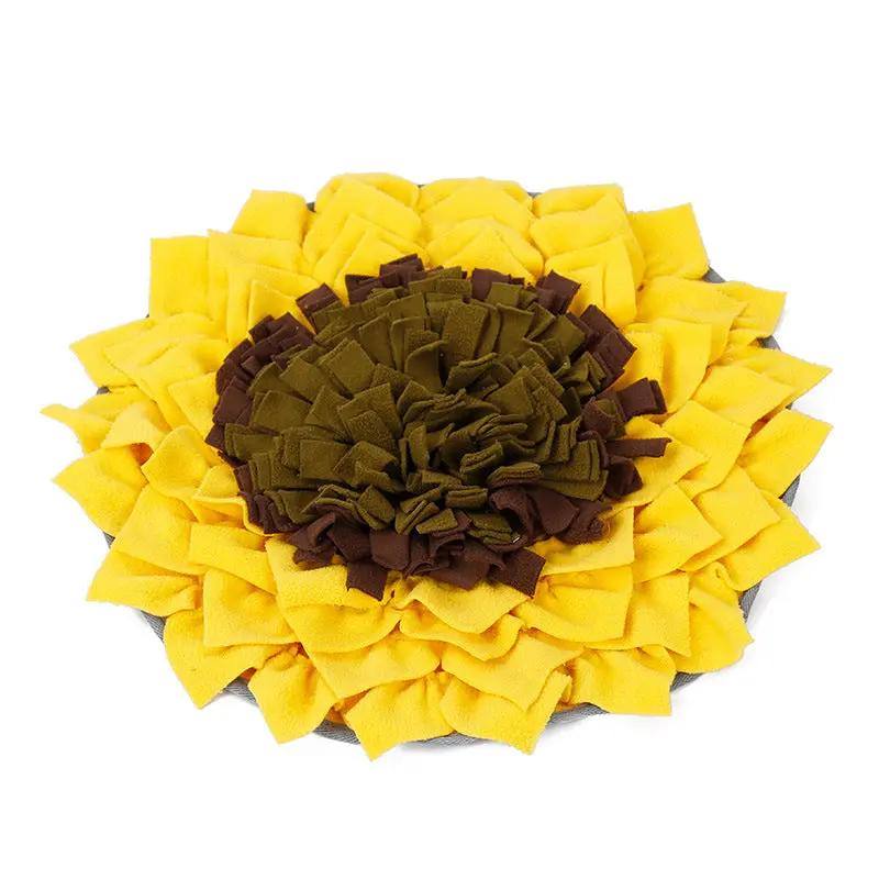 FurryFriend Sunflower Pet Snuffle Mat Foraging Toy by For Animals, With Love