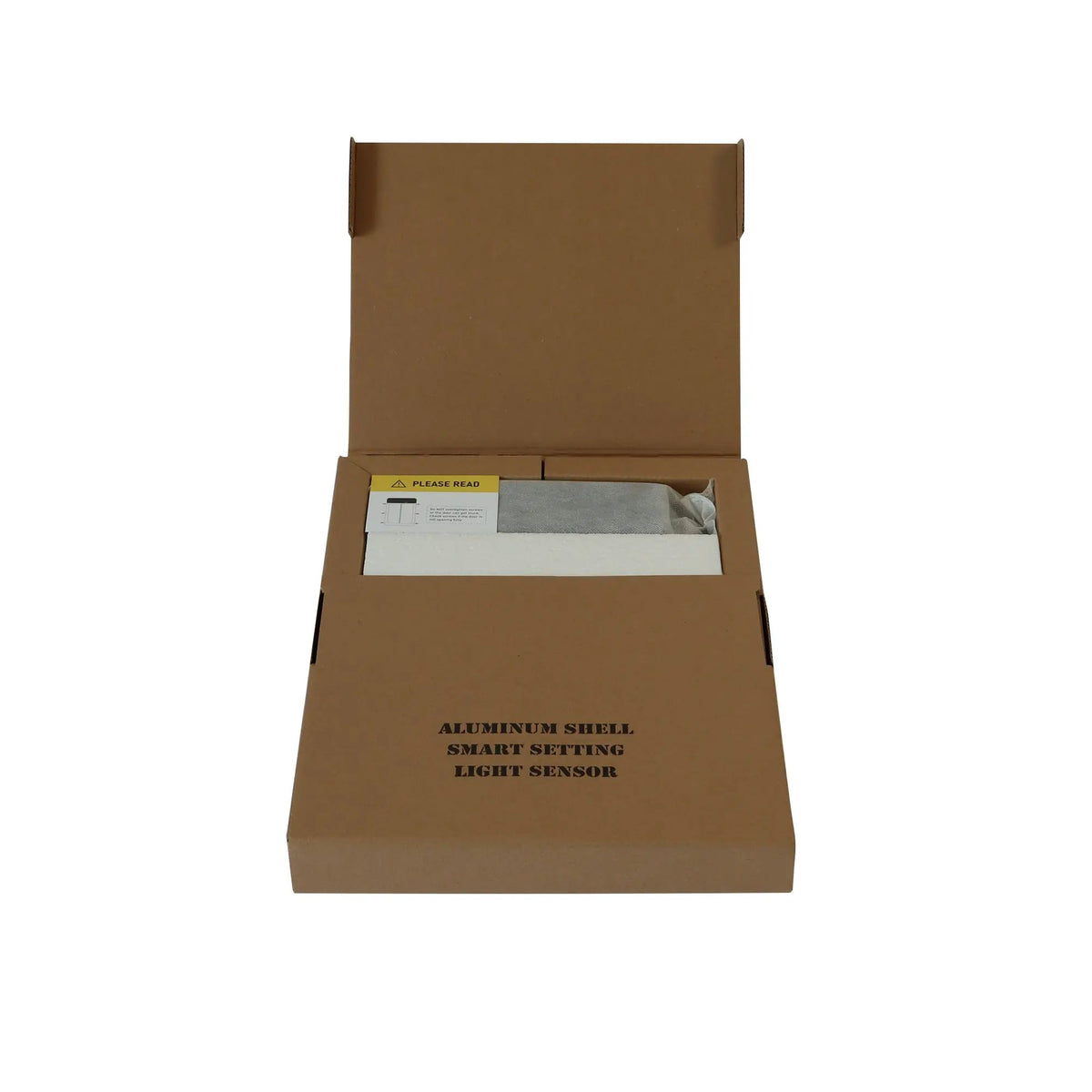 Farmight automatic chicken coop door packaging shows aluminum shell and smart setting light sensor.