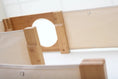Charger l'image dans la visionneuse de la galerie, The Climb Condo Cat Wall Climbing System by Catastrophic Creations; natural wood cat condo with beige fabric panels
