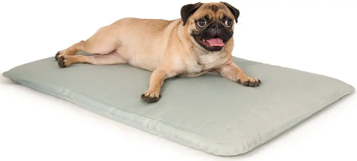 K&H Cool Bed III for Dogs gray dog bed with soft, cushioned surface